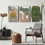 Wallity Conjunto de 3 Lienzos Decorativos Multicolor 45x70 cm
